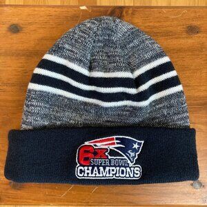 New England Patriots New Era 6X Super Bowl Champions Winter Hat OS